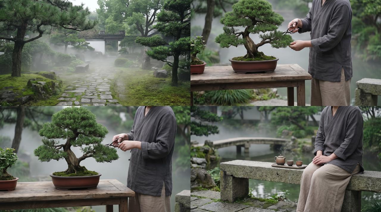 香蕉视频园艺生活视频 – 盆景修剪技艺视频教程，www.zdpzlu.cn